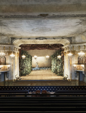 The auditorium and stage, the Court Theatre at Drottningholm
