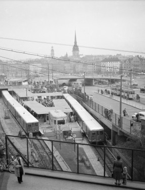 Invigning Södra tunnelbanan, 1 oktober 1950