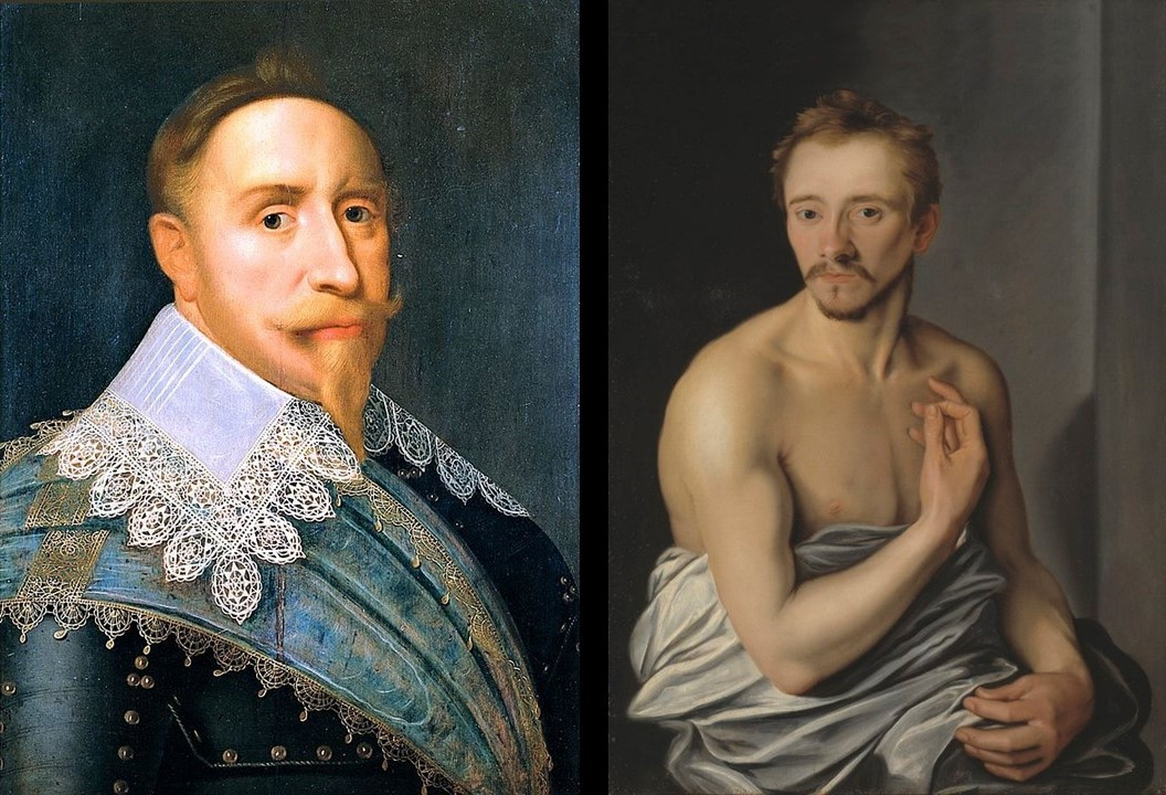 Gustav II Adolf och Lasse Lucidor.